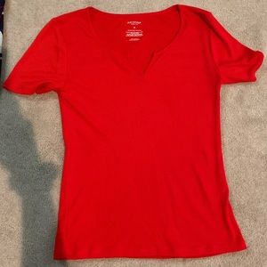 Arizona Red/Orange Ribbed T-Shirt.